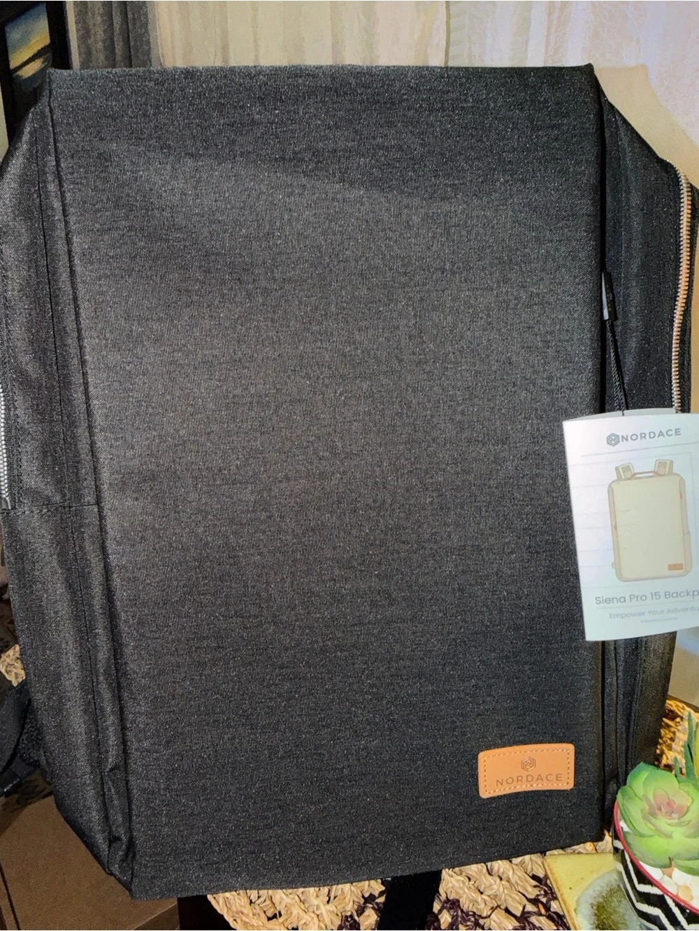 Nordace Siena Pro 15 Black Smart Travel Laptop Backpack USB Charging Port NWT